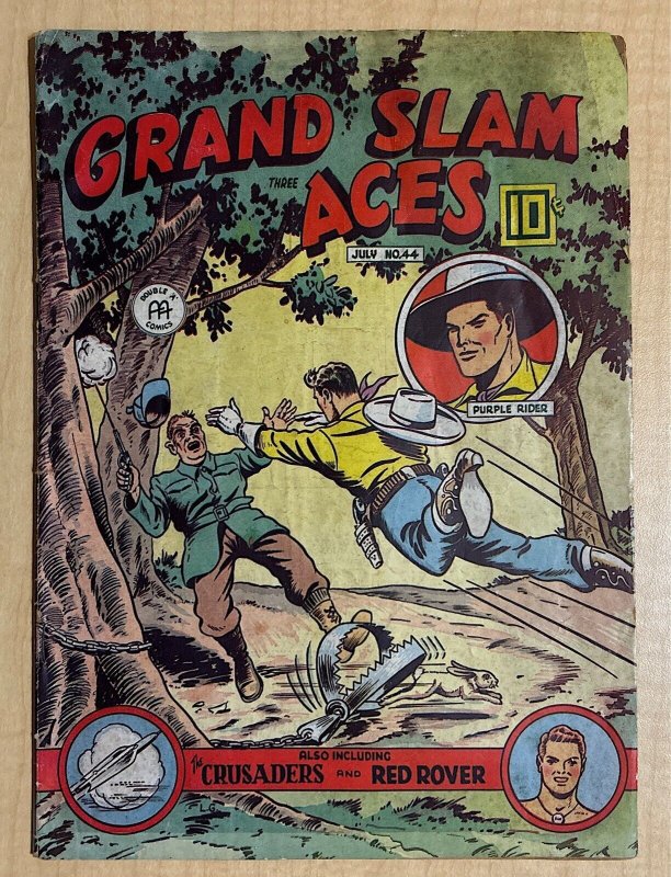 Grand Slam Aces #44 VG- 3.5 Canadian 1945 Purple Rider & Red Rover