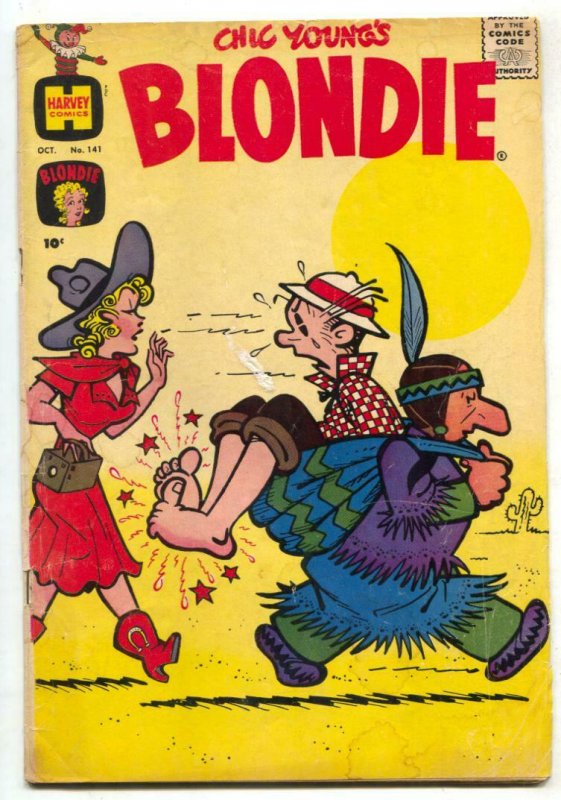 Blondie Comics #141 1960- Harvey humor G/VG