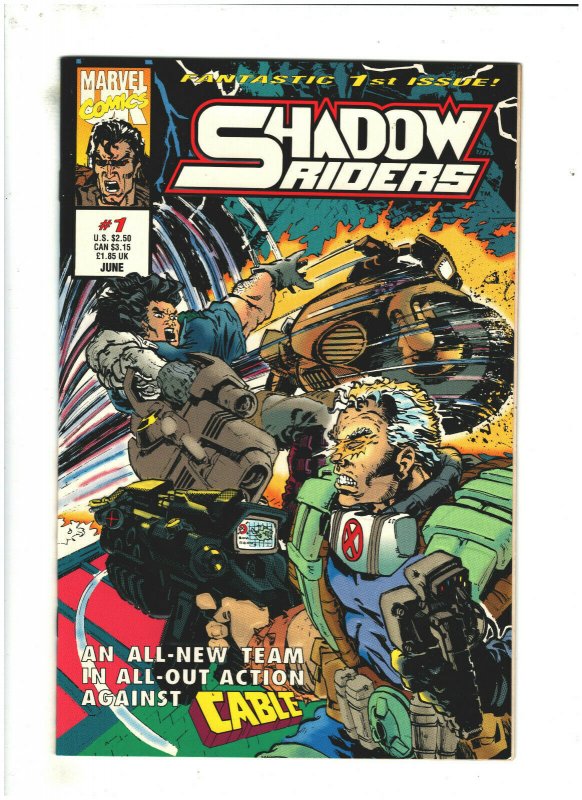 Shadow Riders #1 NM- 9.2 Marvel UK Comics 1993 Cable app.