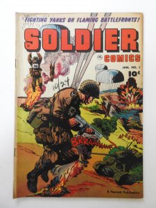 Soldier Comics #1 (1952) VG Condition! Moisture stain