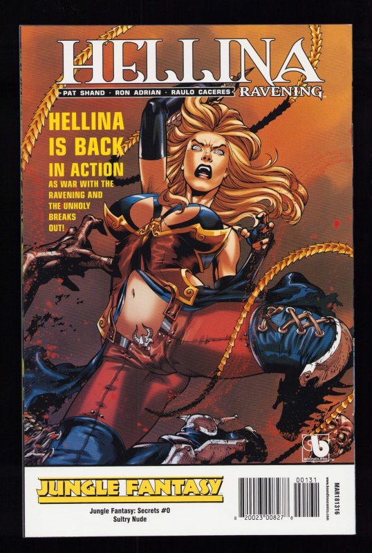 Jungle Fantasy: Secrets #0 Variant Nude Covers 3pc Lot (2018) 9/9.2