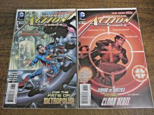 ACTION COMICS #0-8, 10-18 + Annual 1 Superman DC Comics Books New 52 VF-NM B&B