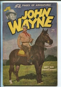 JOHN WAYNE ADVENTURES #7-1950-ST JOHN- PHOTO COVER-AL WILLIAMSON-FRAZETTA-fn