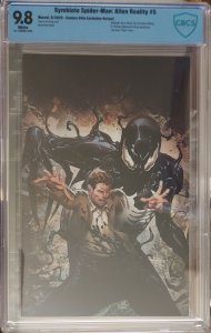 Symbiote Spider-Man: Alien Reality #5 9.8 CBCS Virgin CVR ltd 3000 by Greg Land