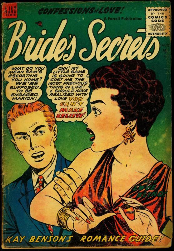 Bride's Secrets #9 1955- Spicy Art- Lingerie - Ajax Romance comic G/VG