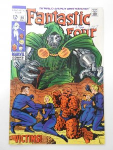 Fantastic Four #86 (1969) VG+ Condition stain and ink on fc