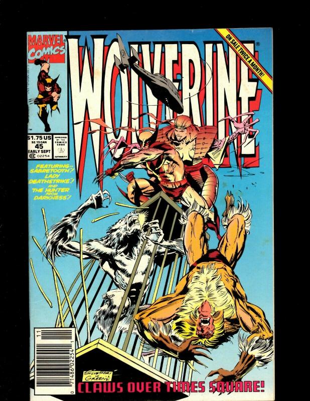 Lot of 12 Wolverine Marvel Comics #40 45 48 49 50 51 52 53 54 55 56 57 J369