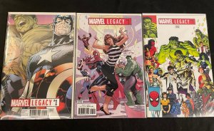 MARVEL LEGACY #1 Three Cover Versions, VFNM Condition