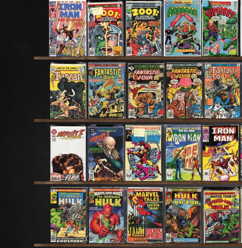 Huge Lot 140+ Comics with Fantastic Four, Marvel Super Heroes, Gunfire & More!