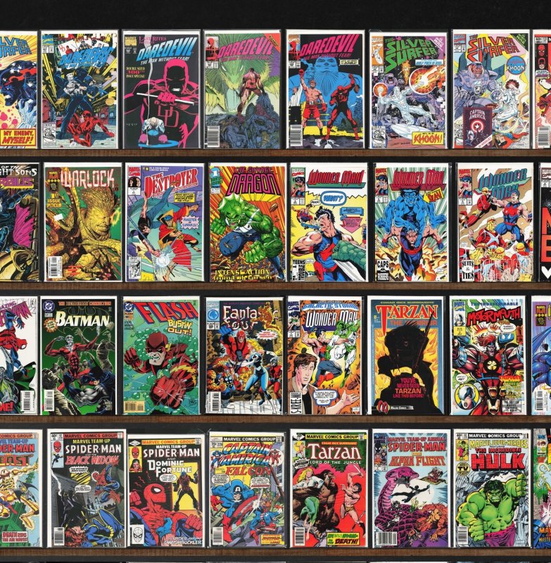 Huge Lot 150+ Comics with Captain America, Silver Surfer & More!