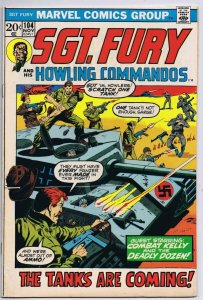 Sgt Fury #104 ORIGINAL Vintage 1972 Marvel Comics Tanks Are Coming