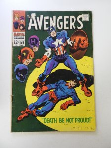The Avengers #56 (1968) VG condition  subscription fold