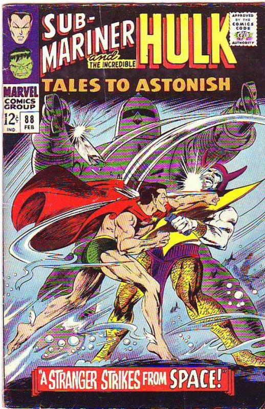 Tales to Astonish #88 (Feb-67) FN Mid-Grade Incredible Hulk, Namor the Sub-Ma...