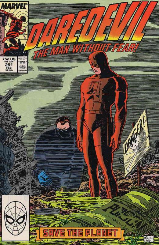 Daredevil #251 VG ; Marvel | low grade comic February 1988 Pollution Cover
