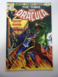 Tomb of Dracula #21 (1974) FR/GD Condition MVS missing