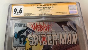 Web of Spider-Man (1984) # 1 (CGC SS 9.6) Signed Charles Vess • Canadian CPV