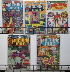 Machine Man (Marvel v1 1979) #8-12 Jack Kirby Marv Wolfman Steve Ditko Robo!