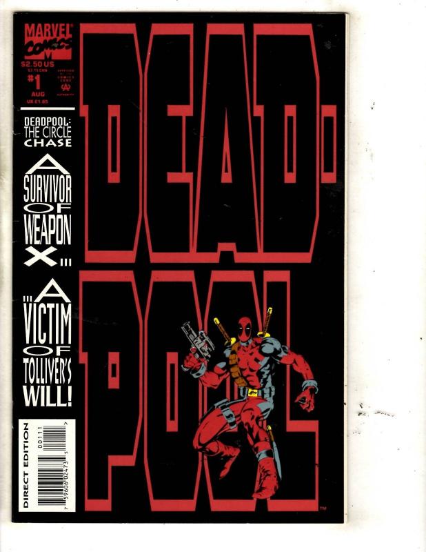 Deadpool # 1 VF/NM Marvel Comic Book X-Men X-Force Wolverine Cable Domino MF4