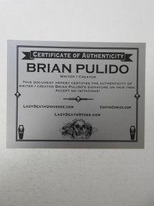 Hellwitch: Hellbourne #1 Metal Jewel Edition NM Condition! Signed W/ COA!