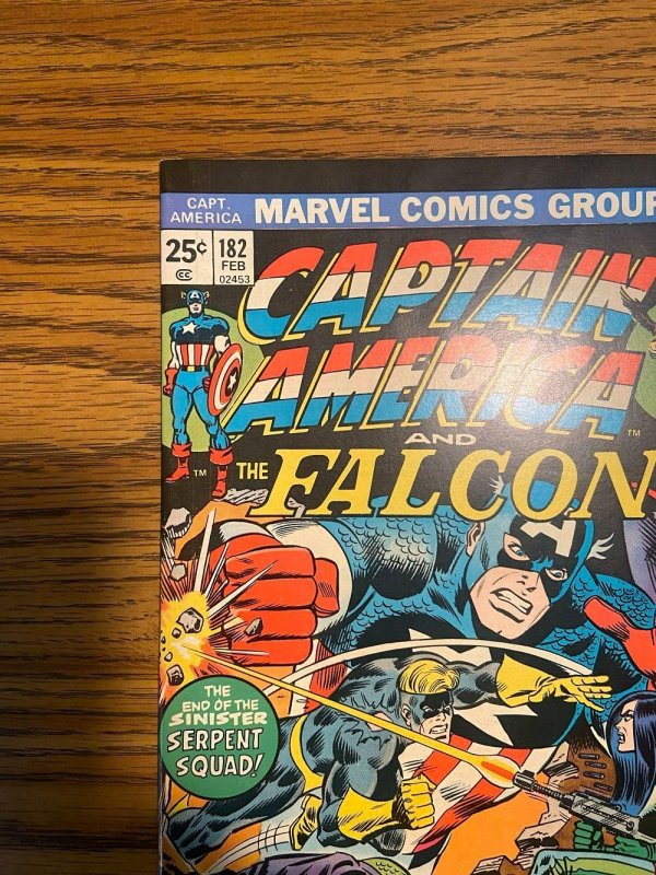 Captain America #182 (9.4 NM) Steve Ditko Marvel Value Stamp  (1975)