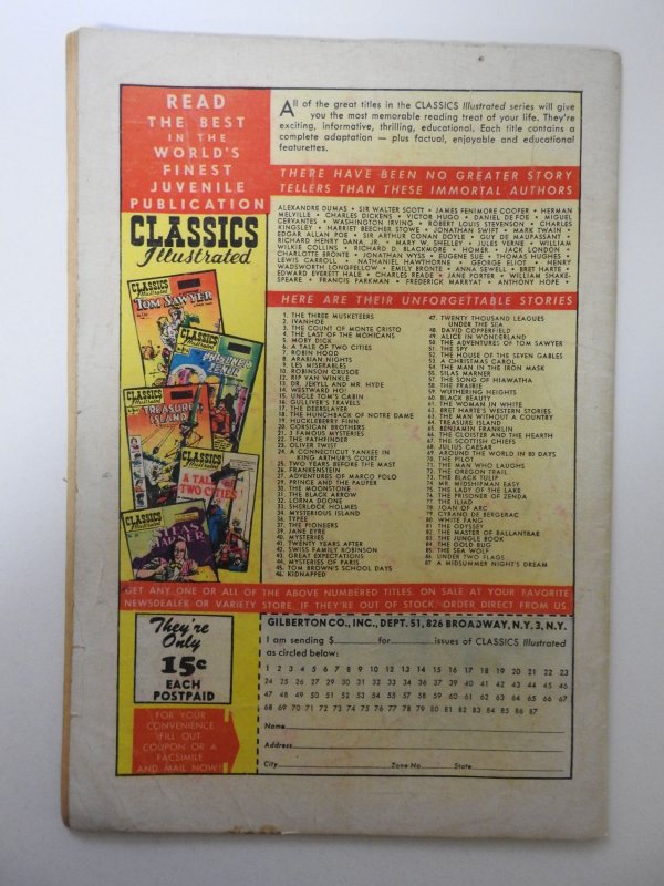 Classics Illustrated #87 (1951) VG Condition 1st Print!