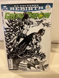 Green Arrow #29 2017 9.0 (our highest grade)  Mike Grell Sketch Variant!  Batman