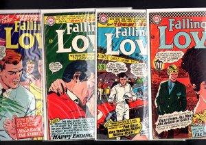 FALLING IN LOVE LOT-#'s 80, 81, 82, 83-DC ROMANCE-MONTE CARLO GRAND PRI G/VG 