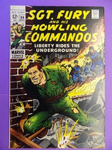 SGT FURY AND HIS HOWLING COMMANDOS # 66  NICE SILVER AGE COMIC HIGHER GRADE