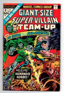 Giant-Size Super-Villain Team-Up #2 - Namor - Doctor Doom - 1975 - FN