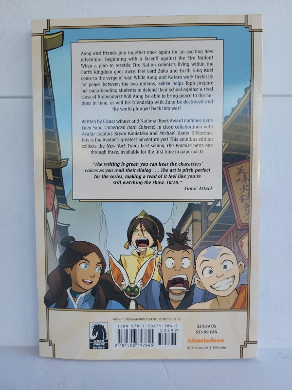 Avatar The Last Airbender The Promise Omnibus By Michael Dante Dimartino Comic Books 7819