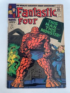 Fantastic Four # 51 VF- Marvel Silver Age Comic Book Dr. Doom 21 LI3