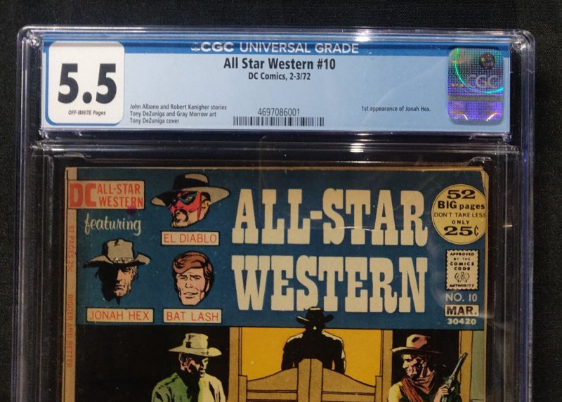 All Star Western #10 - Jonah Hex 1st appearance - CGC 5.5 - 1972