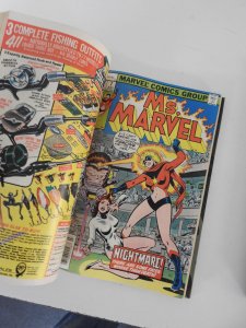 Ms. Marvel #1-23 (1977) Complete Set Bound in Two Volumes NICE!!