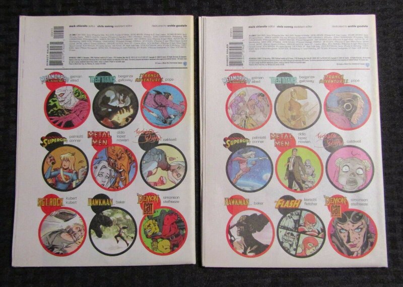 2009 DC COMICS Wednesday #9 & #10 VF 8.0 The Flash / Sgt Rock / Batman