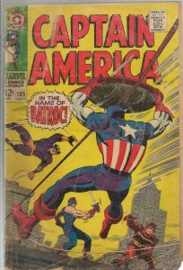 Captain America #105 ORIGINAL Vintage 1968 Marvel Comics Batroc