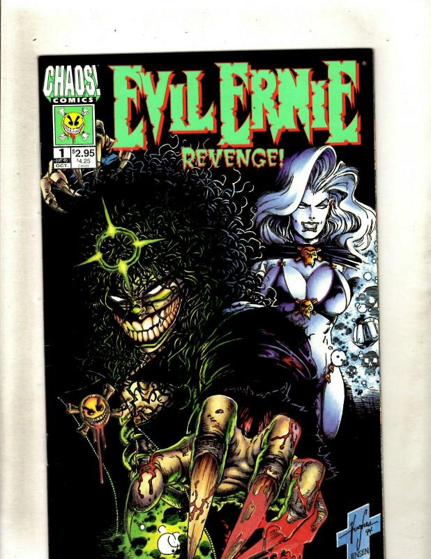 Lot of 9 Comics Evil Ernie Revenge 1 2 3 4 VS. The Super Heroes 1 2 +MORE HY7