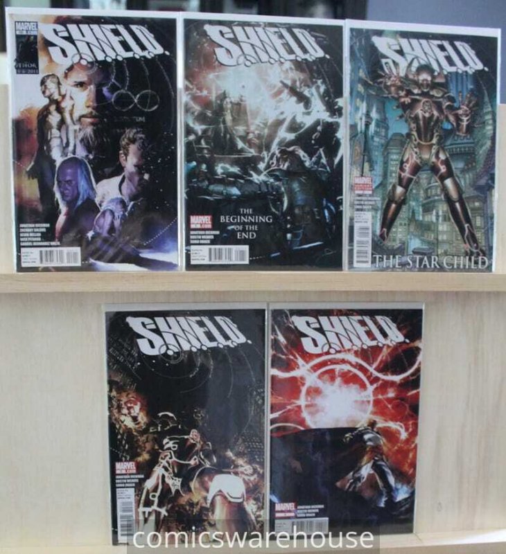 Shield (Marvel) 5 Issue Mini series 1-4 plus Infinity Hickman Set NM