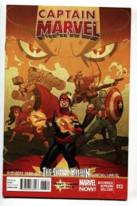 Captain Marvel #13 2013 1st MOHAWK HELMET cover