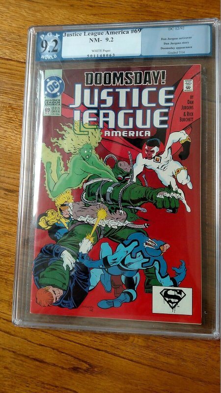 Justice League America #69 (DC, 1992) PGX 9.2