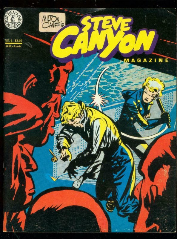 STEVE CANYON MAGAZINE #5 1984-MILTON CANIFF COMIC ART FN