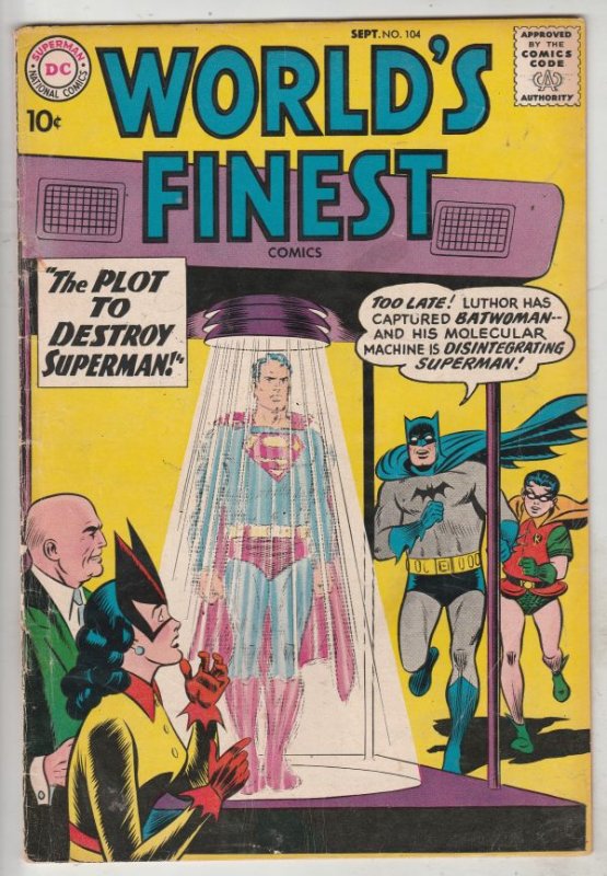 World's Finest #104 (Sep-59) FN+ Mid-High-Grade Superman, Batman, Robin