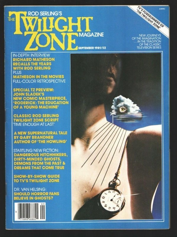 Rod Serling's Twilight Zone Magazine #6 9/1981-Richard Matheson-Rod Serling ...