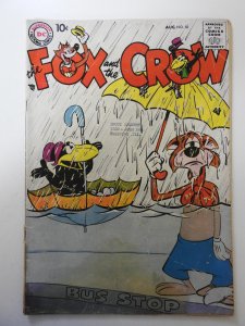 Fox and the Crow #50 (1958) GD+ Condition Moisture stain