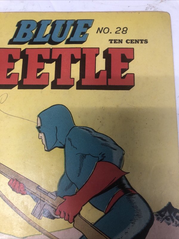 The Blue Beetle (1943) # 28 Holyoke Publishing • Golden Age Era • Armed Forces