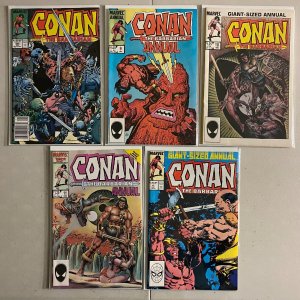 Conan the Barbarian lot #160-200 + 4 Ann. Marvel (average 6) 45 diff (1984-'87)