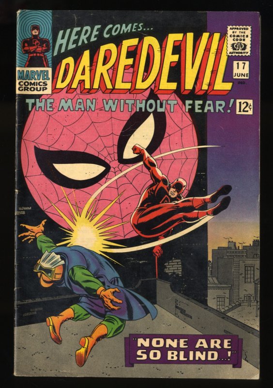 Daredevil #17 FN- 5.5 Spider-Man Appearance John Romita Art!