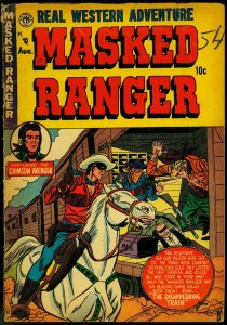 MASKED RANGER COMICS #3 1954 PREMIERE CRIMSON AVENGER VG