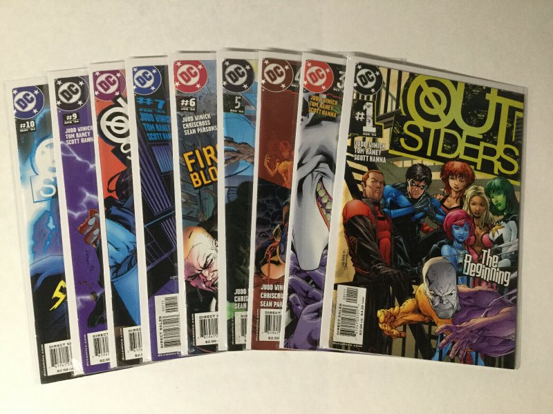 Outsiders 1 2 3 4 5 6 7 8 9 10 11 12 13-50 Complete Lot Set Run Nm Near Mint Dc