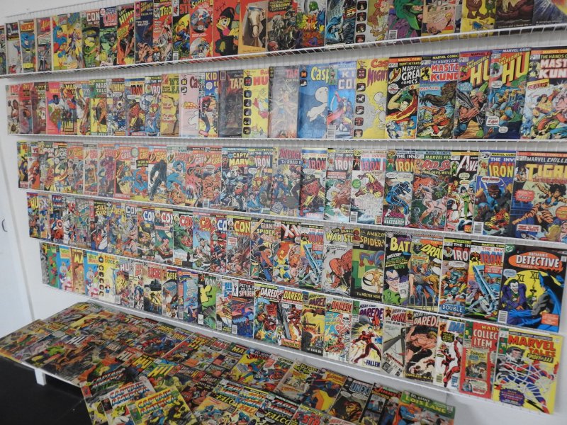 Huge Lot 150+ Silver/Bronze Comics W/ Daredevil, Hulk, +More! See desc