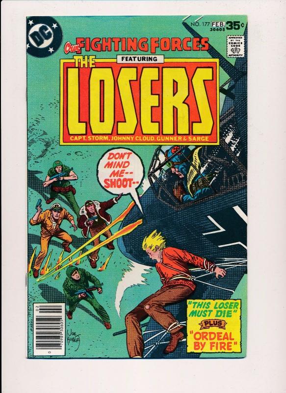 Our Fighting Forces, Featuring the LOSERS #177 ~ DC Comics 1978 ~ FN (HX451)